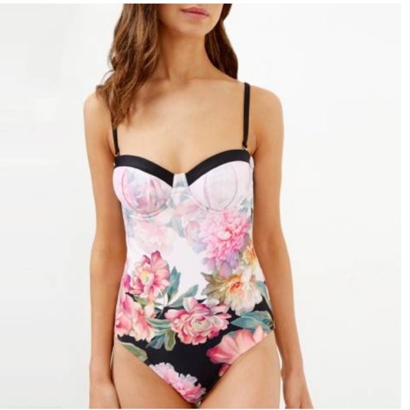 🍒NWT🍒 TED BAKER POSIE ONE PIECE SWIMSUIT - Picture 3 of 6